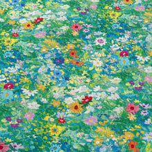 Lade das Bild in den Galerie-Viewer, Baumwollstoff Meterware Patchworkstoff Stoff mit bunten Blumen Blütenmeer Malerei