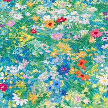 Lade das Bild in den Galerie-Viewer, Baumwollstoff Meterware Patchworkstoff Stoff mit bunten Blumen Blütenmeer Malerei