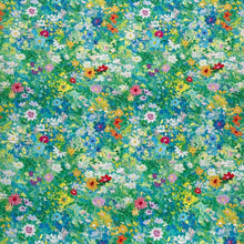 Lade das Bild in den Galerie-Viewer, Baumwollstoff Meterware Patchworkstoff Stoff mit bunten Blumen Blütenmeer Malerei