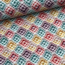 Lade das Bild in den Galerie-Viewer, Baumwollstoff I Stickmuster Abstrakt 3D-Effekt