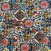 Lade das Bild in den Galerie-Viewer, Baumwollstoff I Stoff Meterware Patchwork Ornamente Mandala Bunt Yantra