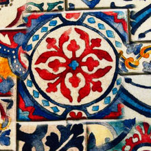 Lade das Bild in den Galerie-Viewer, Baumwollstoff I Stoff Meterware Patchwork Ornamente Mandala Bunt Yantra