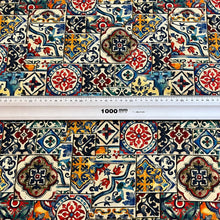 Lade das Bild in den Galerie-Viewer, Baumwollstoff I Stoff Meterware Patchwork Ornamente Mandala Bunt Yantra
