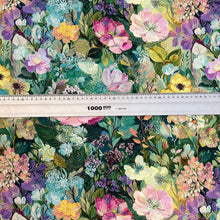 Lade das Bild in den Galerie-Viewer, Baumwollstoff | Blumen Frühling Malerei