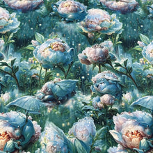 Lade das Bild in den Galerie-Viewer, Baumwollstoff | Feenland Märchen Elfen Fantasie Zauberwelt Märchenwald