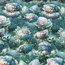 Lade das Bild in den Galerie-Viewer, Baumwollstoff | Feenland Märchen Elfen Fantasie Zauberwelt Märchenwald