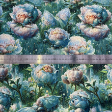 Lade das Bild in den Galerie-Viewer, Baumwollstoff | Feenland Märchen Elfen Fantasie Zauberwelt Märchenwald