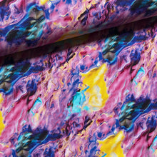 Lade das Bild in den Galerie-Viewer, Baumwollstoff | Farbverlauf Bubblegum Acrylic Pour