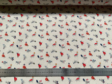 Lade das Bild in den Galerie-Viewer, Canvas Stoff | Britische Tauben auf Weiß