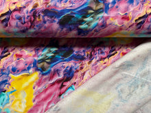 Lade das Bild in den Galerie-Viewer, Baumwollstoff | Farbverlauf Bubblegum Acrylic Pour