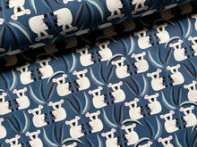 Lade das Bild in den Galerie-Viewer, Baumwollstoff | Koalas auf Blau