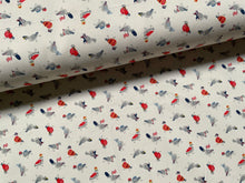 Lade das Bild in den Galerie-Viewer, Canvas Stoff | Britische Tauben auf Weiß