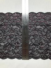 Lade das Bild in den Galerie-Viewer, Spitzenborte | Wimpernspitze mit Rose Glitzer