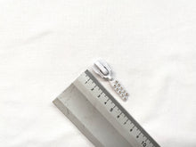 Lade das Bild in den Galerie-Viewer, Reißverschlussschieber | Zipper mit Strasssteinen in Weiß