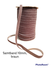 Lade das Bild in den Galerie-Viewer, Samtband 10mm breit - Elegante Vielfalt in jeder Farbe