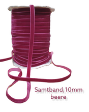 Lade das Bild in den Galerie-Viewer, Samtband 10mm breit - Elegante Vielfalt in jeder Farbe