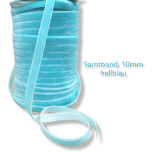 Lade das Bild in den Galerie-Viewer, Samtband 10mm breit - Elegante Vielfalt in jeder Farbe