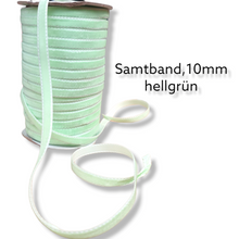 Lade das Bild in den Galerie-Viewer, Samtband 10mm breit - Elegante Vielfalt in jeder Farbe