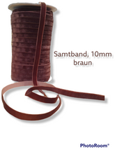 Lade das Bild in den Galerie-Viewer, Samtband 10mm breit - Elegante Vielfalt in jeder Farbe