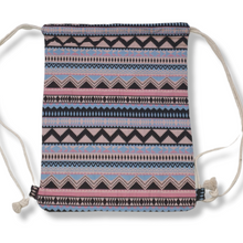 Lade das Bild in den Galerie-Viewer, Beach Rucksack im Boho Style Unisex in Rosa / Hellblau