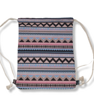Lade das Bild in den Galerie-Viewer, Beach Rucksack im Boho Style Unisex in Rosa / Hellblau