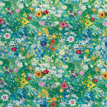 Lade das Bild in den Galerie-Viewer, Baumwollstoff Meterware Patchworkstoff Stoff mit bunten Blumen Blütenmeer Malerei
