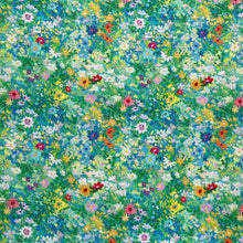 Lade das Bild in den Galerie-Viewer, Baumwollstoff Meterware Patchworkstoff Stoff mit bunten Blumen Blütenmeer Malerei
