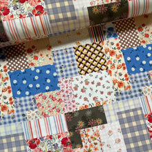 Lade das Bild in den Galerie-Viewer, Stoff Meterware Baumwollstoff Patchwork 50 cm Blumen Blumenmuster Abstrakt
