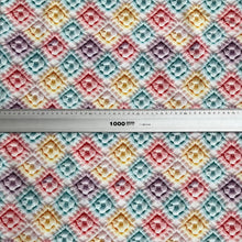 Lade das Bild in den Galerie-Viewer, Baumwollstoff I Stickmuster Abstrakt 3D-Effekt
