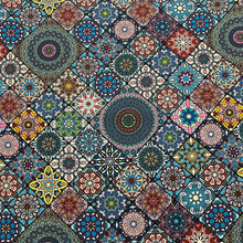 Lade das Bild in den Galerie-Viewer, Baumwollstoff I Mandala Design Yantra Patchwork
