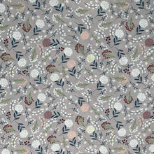 Lade das Bild in den Galerie-Viewer, Baumwollstoff I Stoff Meterware Blumen Blumenmuster auf Grau
