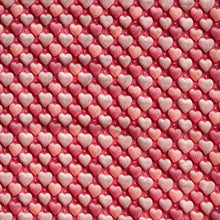 Lade das Bild in den Galerie-Viewer, Baumwollstoff I Love Herz 3D-Strickmuster Rosa Liebe
