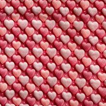 Lade das Bild in den Galerie-Viewer, Baumwollstoff I Love Herz 3D-Strickmuster Rosa Liebe
