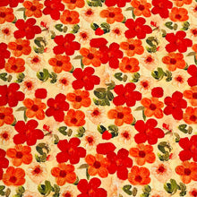 Lade das Bild in den Galerie-Viewer, Baumwollstoff | Vintage Blumen Retro Malerei
