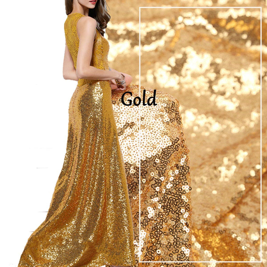 Paillettenstoff | Gold