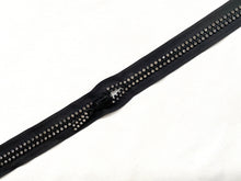 Lade das Bild in den Galerie-Viewer, Reißverschlussschieber | Zipper mit Strasssteinen in Schwarz
