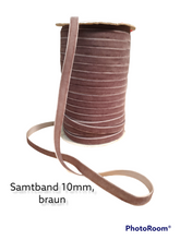 Lade das Bild in den Galerie-Viewer, Samtband 10mm breit - Elegante Vielfalt in jeder Farbe
