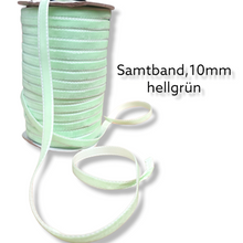 Lade das Bild in den Galerie-Viewer, Samtband 10mm breit - Elegante Vielfalt in jeder Farbe
