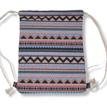 Lade das Bild in den Galerie-Viewer, Beach Rucksack im Boho Style Unisex in Rosa / Hellblau
